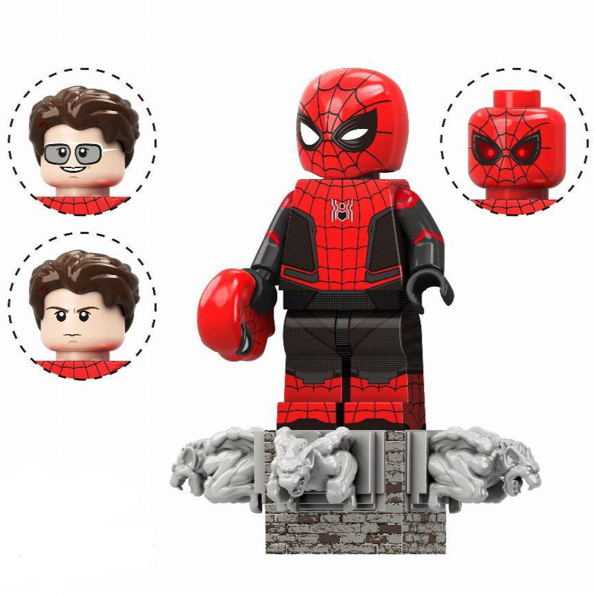 Spider-Man (Far From Home) Custom Marvel Superhero Minifigure Minifigure Bricks monstertoys