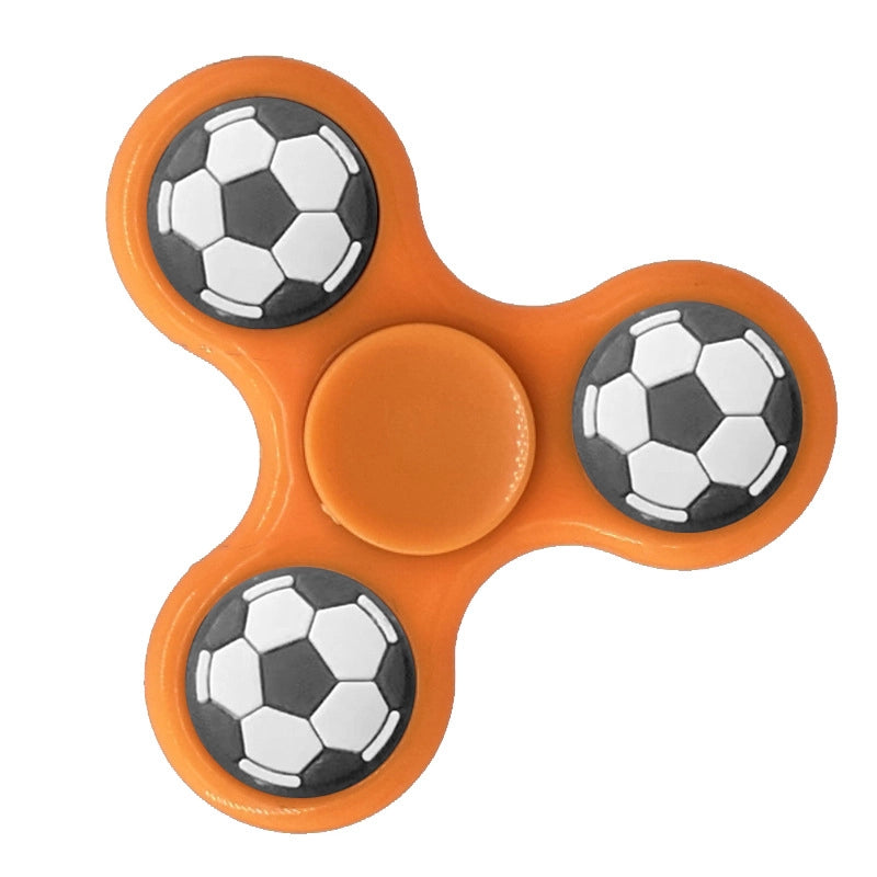 Fashion Solid Color Three-leaf Bracket Fingertip Gyro Toy