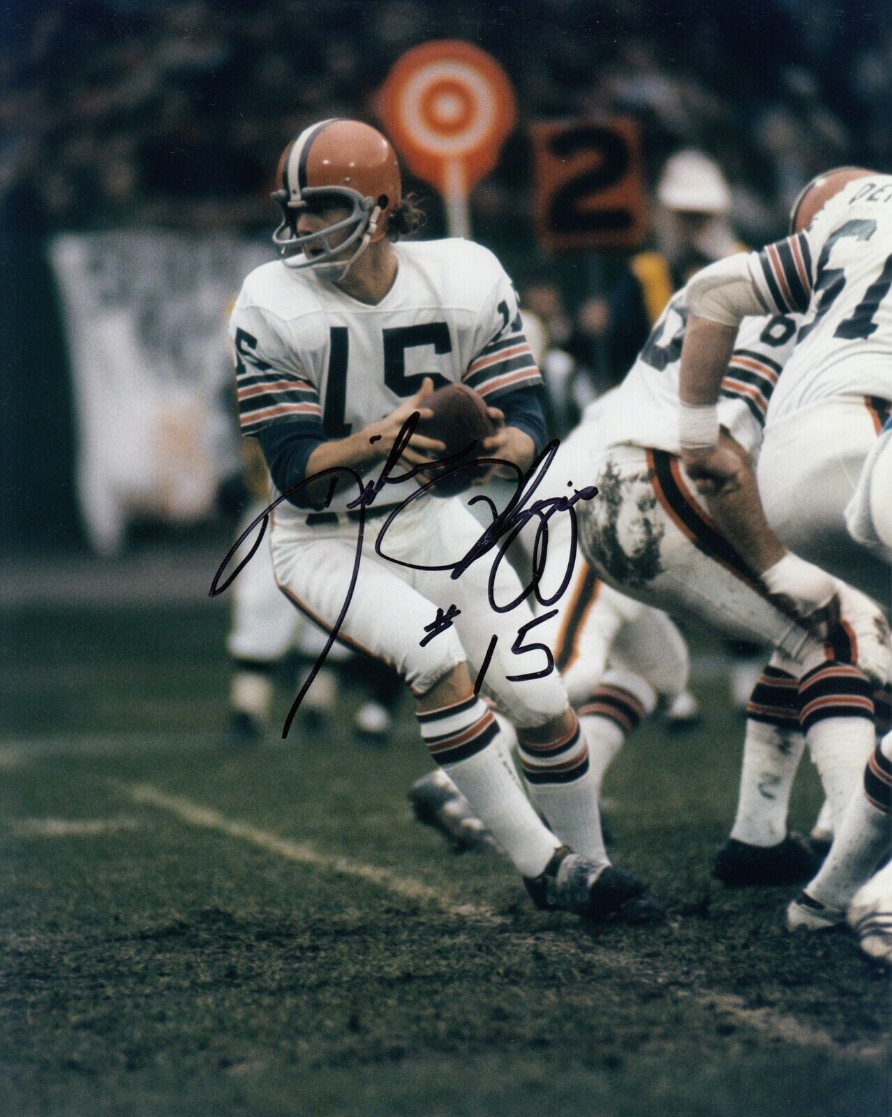 Mike Phipps #1 8x10 Signed Photo Poster painting w/ COA Cleveland Browns 031019