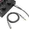 6.35mm Headphone Extension Cable Wear Resist Male To Female TRS Adapter Cord Multi-Purpose Hi-Fi Sound Stereo Extender Cord for IPhone/Headset/Smartphones