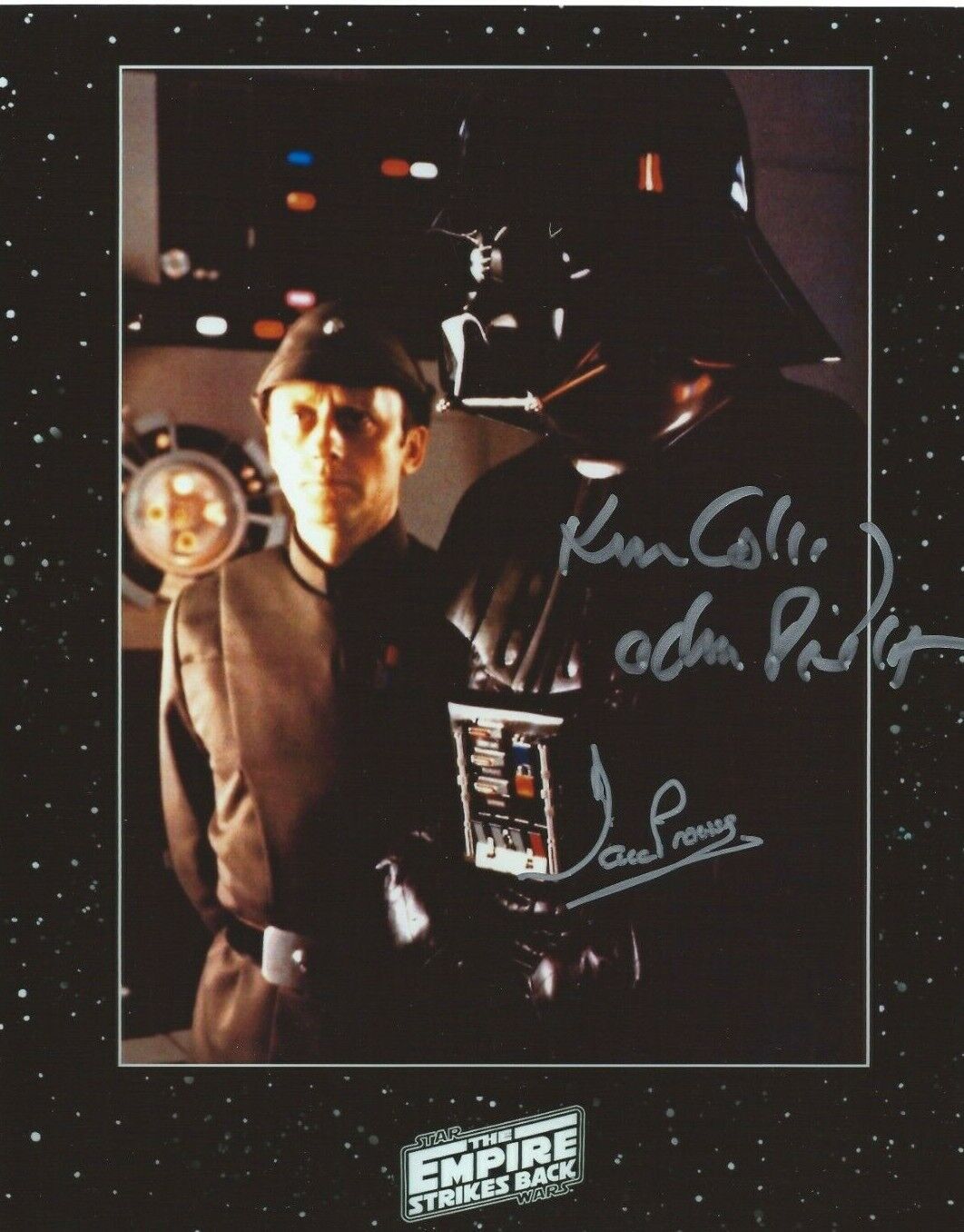 Photo Poster painting - Dave Prowse & Ken Colley in person signed autograph - Star Wars - J502