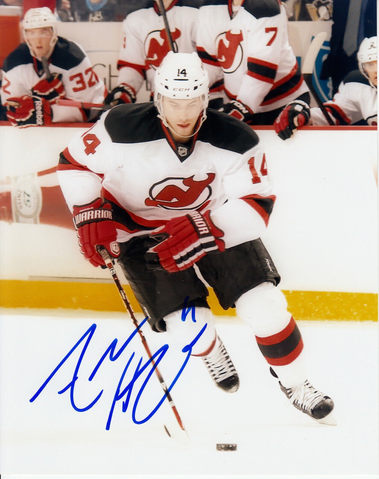 Adam Henrique #0 8x10 Signed Photo Poster painting w/ COA New Jersey Devils