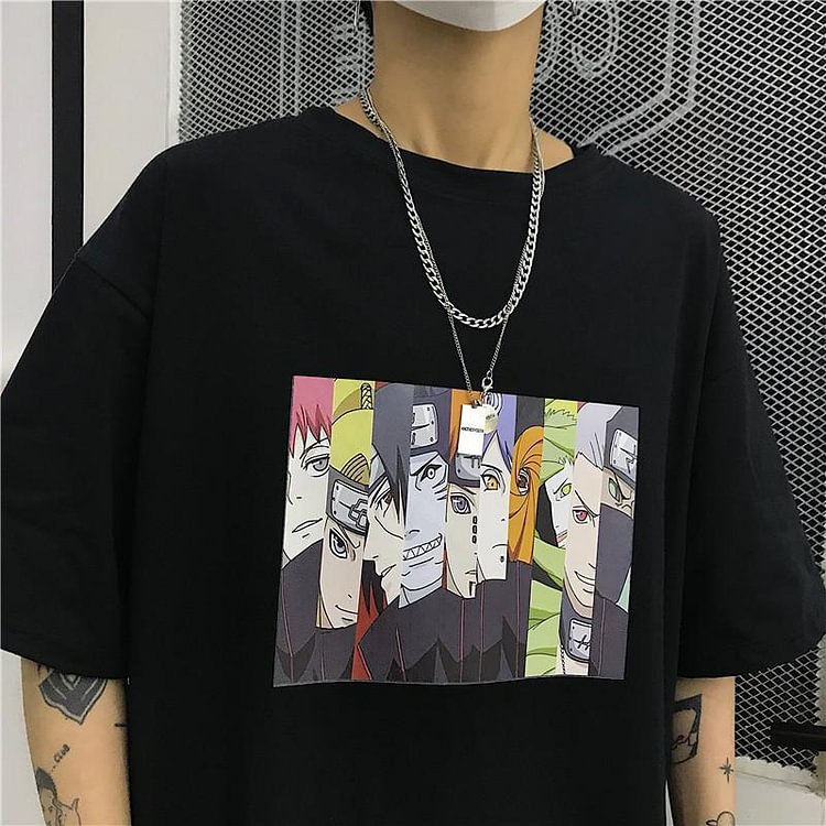 Anime Naruto Akatsuki Harajuku T shirt Tee Men Women Unisex Top weebmemes