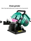 220W Chain Grinder 100mm Automatic Chain Sharpener Angle Adjustable Garden Tools