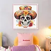 Skull-11CT Stamped Cross Stitch 40*40cm/15.75*15.75in tapestrymarket
