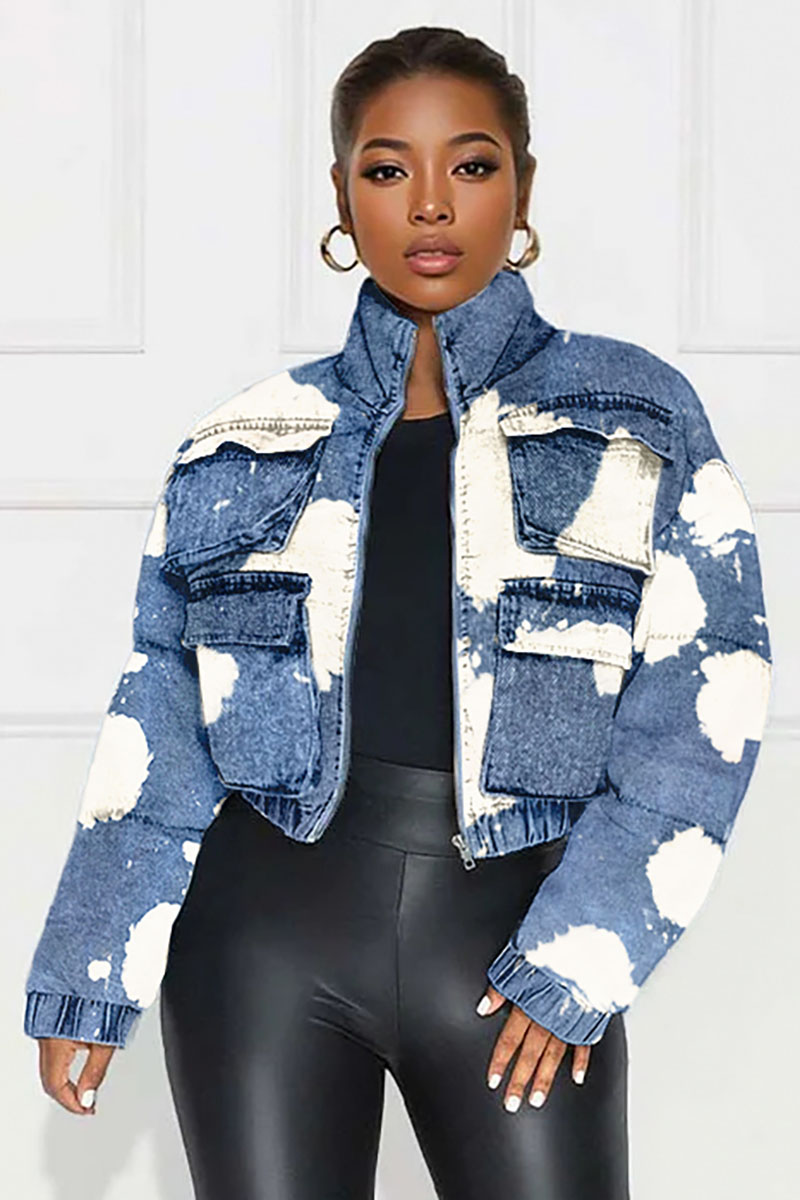 Padded Denim Jacket main image 0