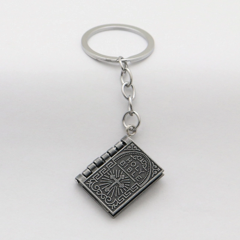 Minimalist Book Letter Alloy Plating Keychain
