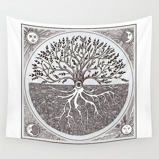 

Wall Tapestry - Butterfly Flower-150*130cm, 501 Original
