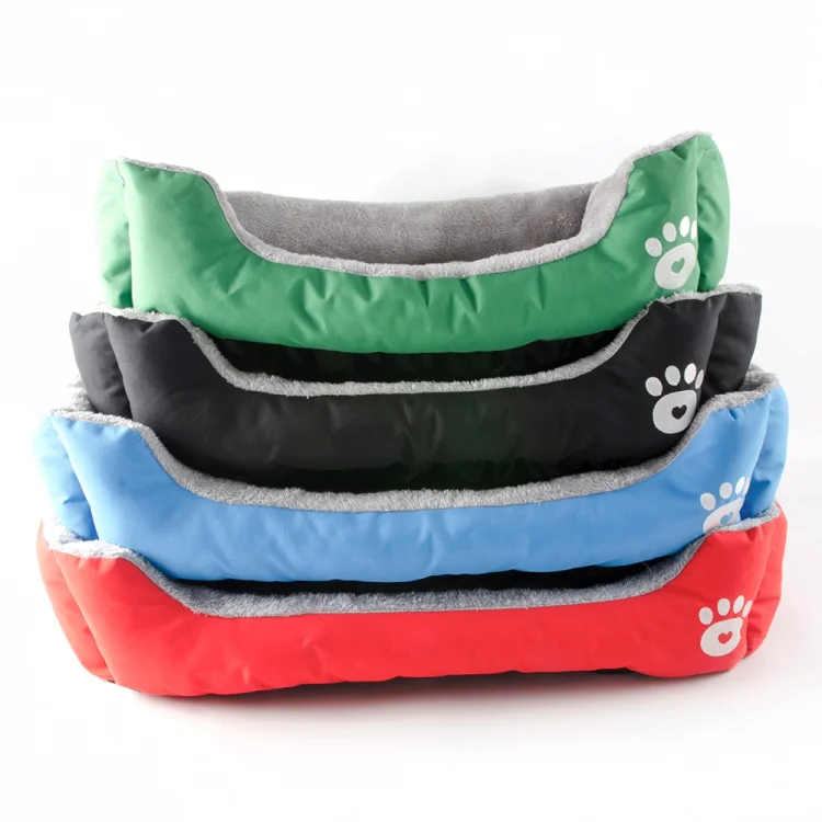 Paw Printed Dog Bed - JemaPet