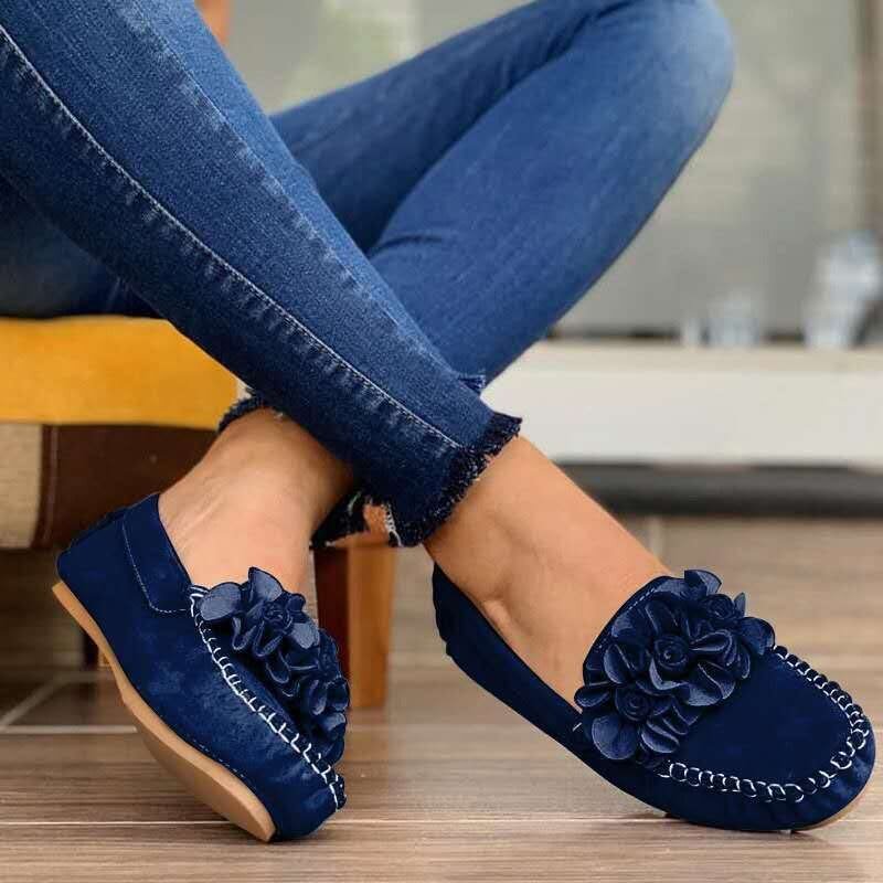 Women Breathable Shoes Women's Leather Flats Ladies Soft Bottom Loafers Female Slip on Casual Outdoor Shoes Zapatos De Mujer