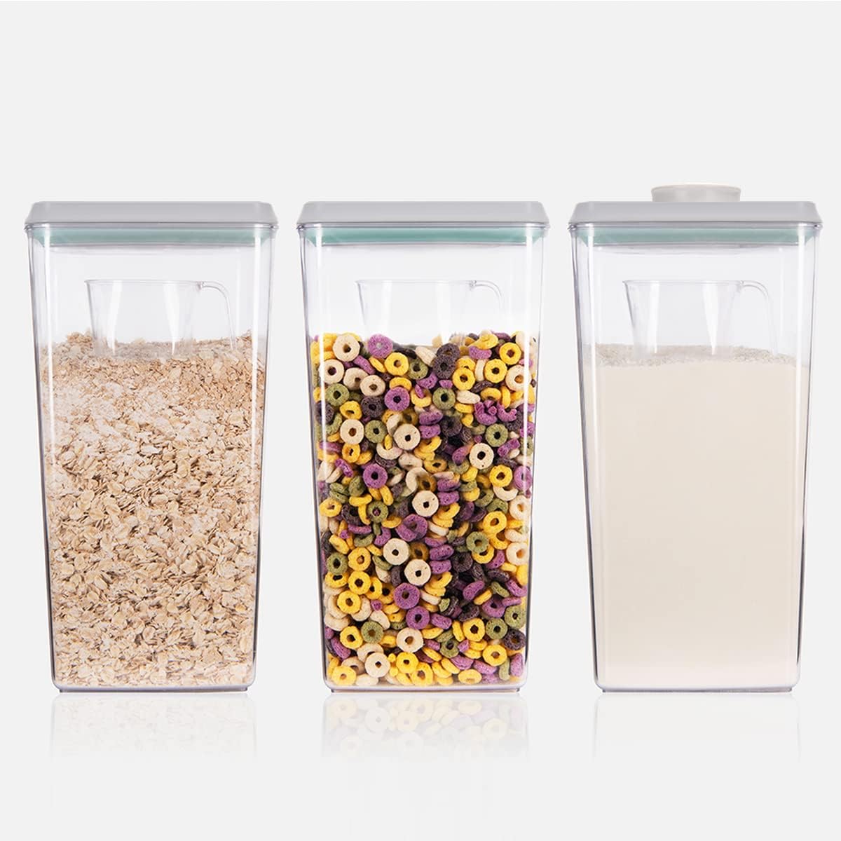 Ankou One-Touch Airtight Food Canisters, 3-Pack