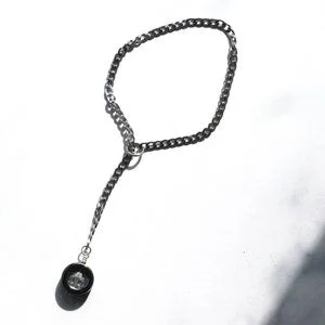 pornhint Pornhint Lasso Cock Ring Lariat Loop Bolo Tie Penis Head Harness Dick Jewelry Penis Ring orgasm control Dangle male chastity 6mm Swarovski crystal