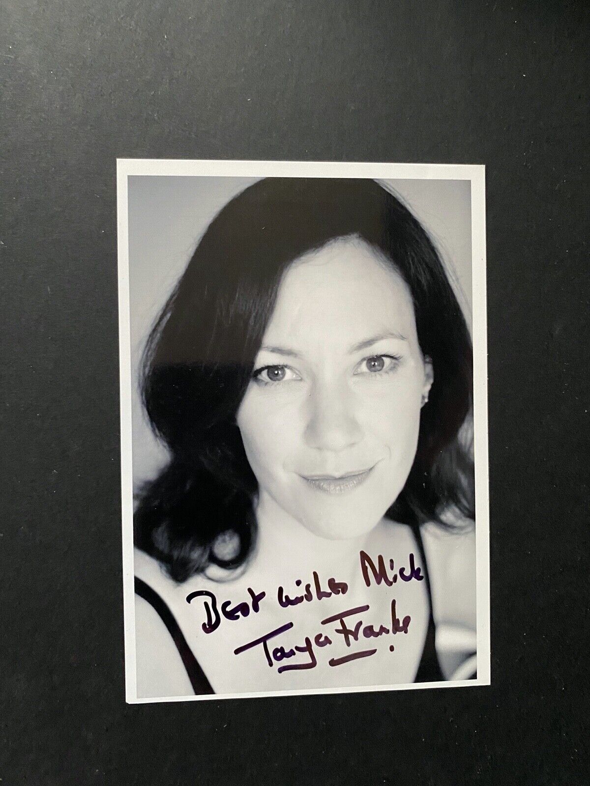 TANYA FRANKS - POPULAR BRITISH ACTRESS - SUPERB SIGNED Photo Poster painting