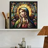 Diamond Painting-DIY Full Round Drill Stained Glass Art Virgin Mary