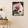 La Rose-Peinture Diamant Ronde Compl&egrave;te-40*50CM