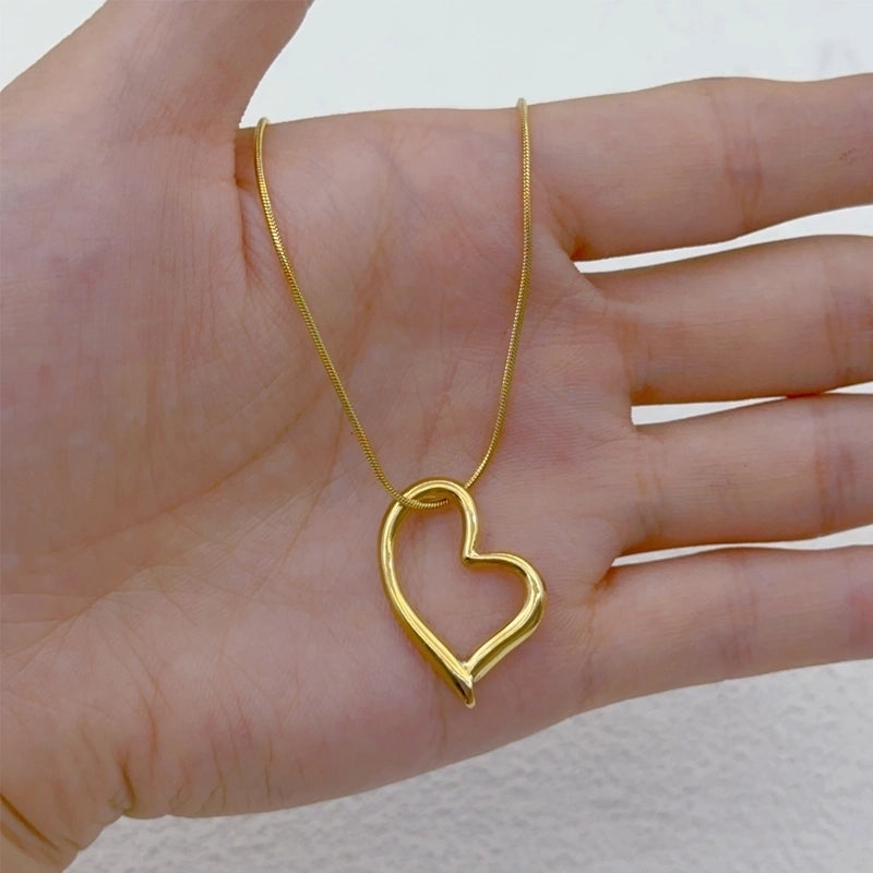 Casual Vacation Classic Style Dolphin Heart Shape 304 Stainless Steel Pendant Necklace