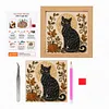 Black Cat Glass Mosaic DIY Craft Kit &ndash; Framed Halloween Wall Art