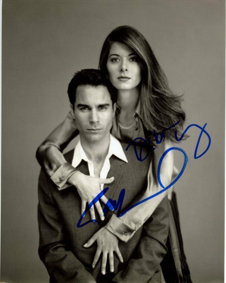 Eric mccormack and debra messing signed autographed will & grace Photo Poster painting