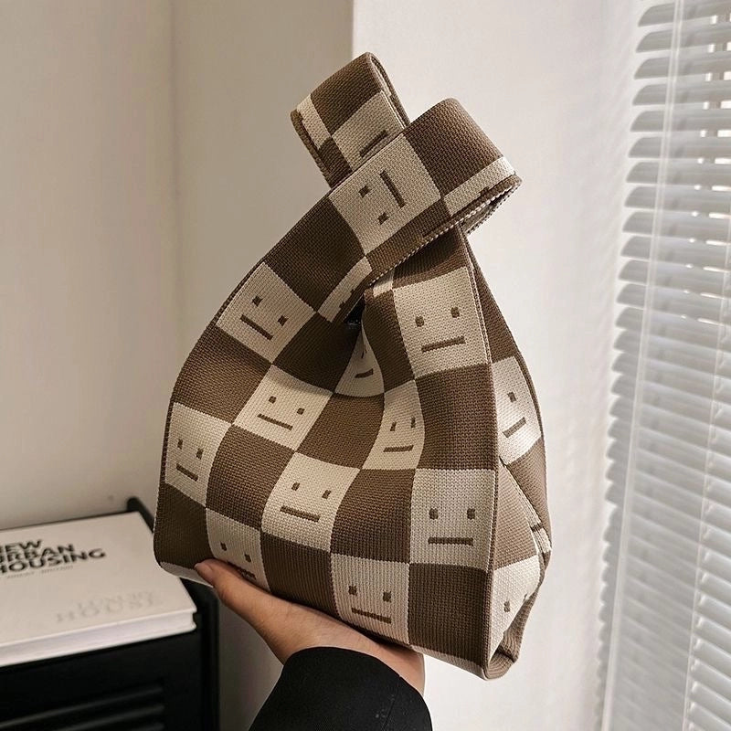 Korean Style Spring And Summer New Arrival Women’s Bag Handbag Bag Fashionable Simple Niche Knitted Bag Vesel Bag Crossbody Bag