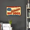 Hot dog - Panneaux en &eacute;tain m&eacute;tallique(20*30cm)