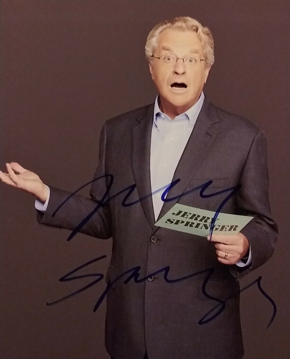 Jerry Springer signed 8 x10