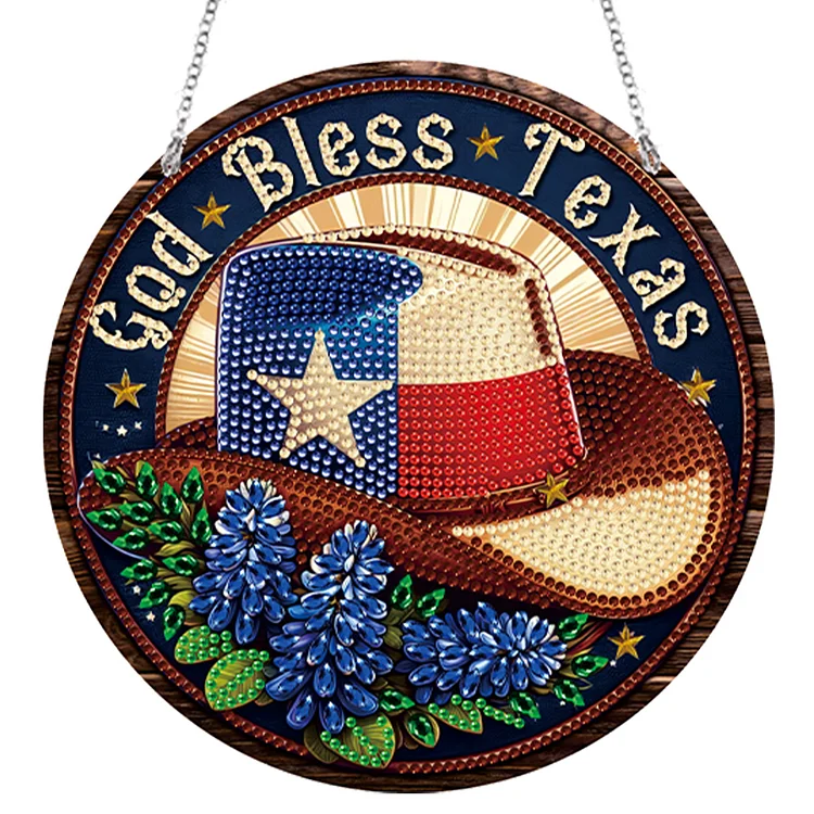 Acrylic Suncatcher Blessing Prayer Window Door Sign Hanging Decor Garden Decor