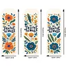 3Pcs Special Shaped Flower Greetings 5D DIY Diamond Painting Book Mark for Home