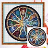 Sun And Moon Constellations - 11CT Stamped Cross Stitch - 50*50cm