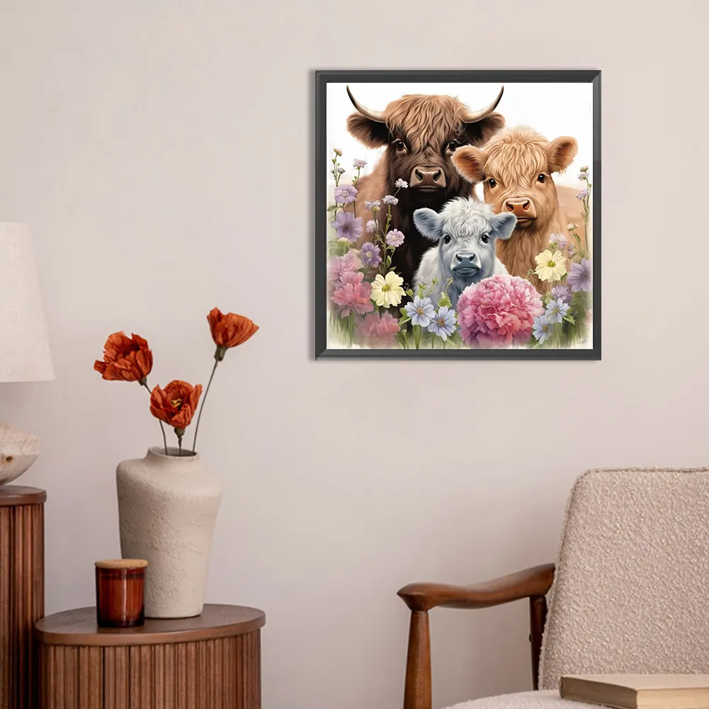 Diamond Painting - Full Round Drill - Yak&Lamb(Canvas|30*30cm)