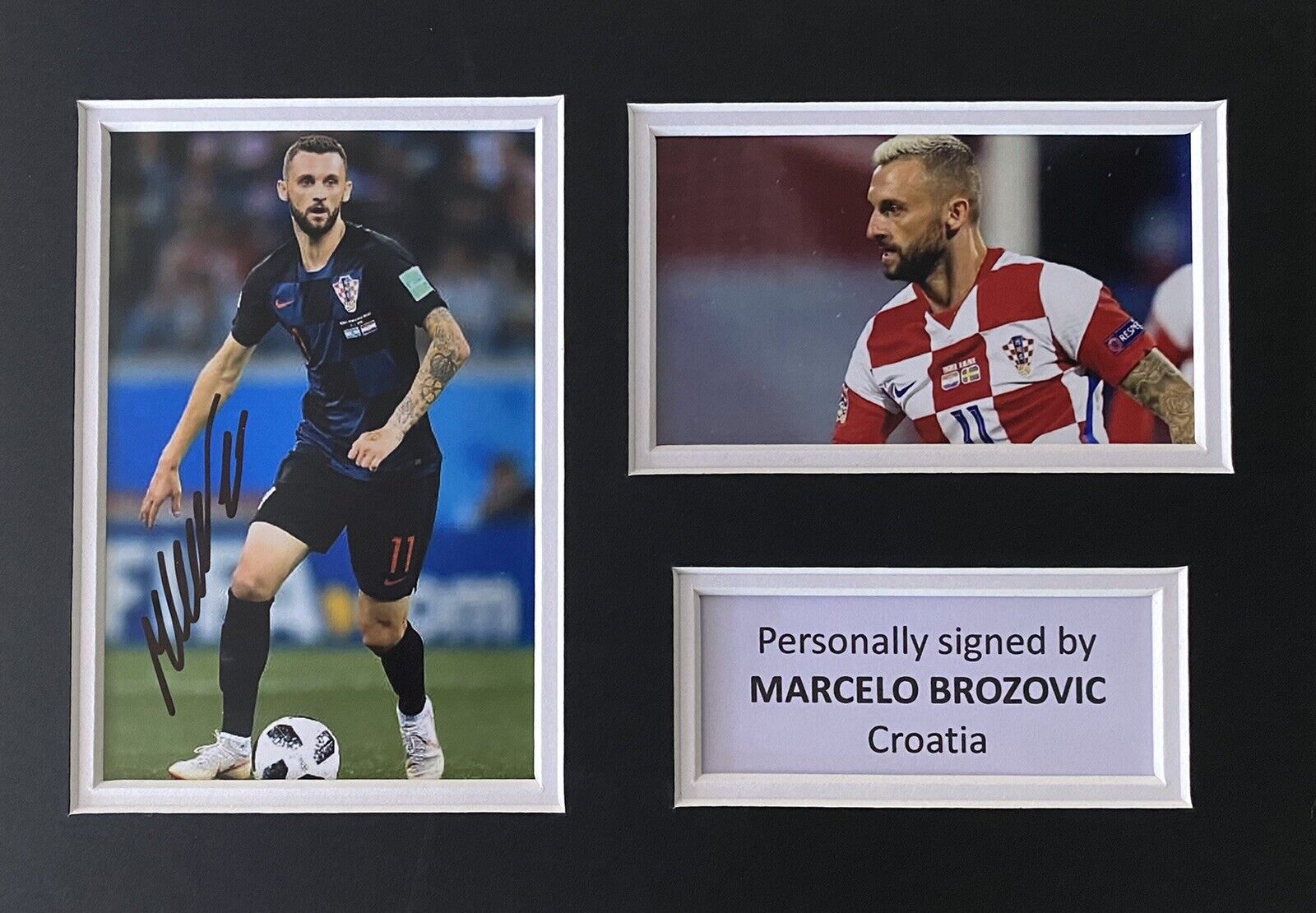 Marcelo Brozovic Genuine Signed Croatia Photo Poster painting In A4 Mount Display