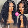 Rosabeauty 250% 30Inch Loose Deep Wave Lace Front Wig 13x6 Transparent Human Hair Wigs Remy Curly 4X4 Lace Closure Wig For Women