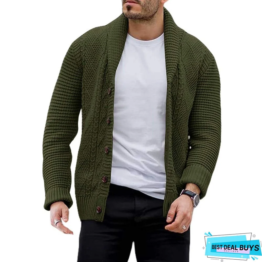 Men's Cardigan Single-Breasted Sweater Men's Wear