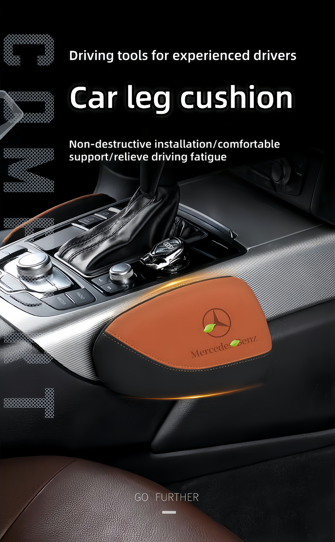 Car leg cushion car support knee leg support armrest box protection pad