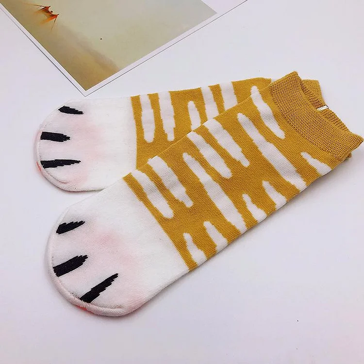 Cartoon Cat Paw Socks