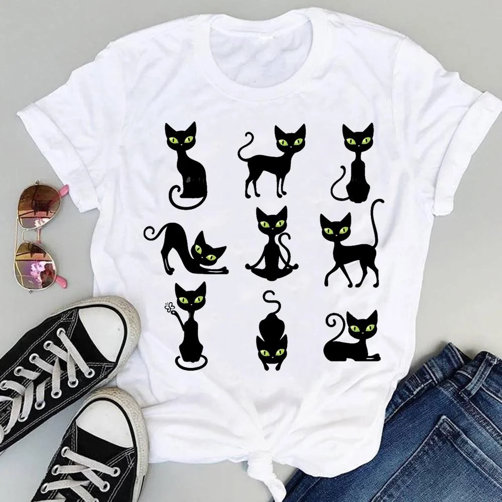 Women Cartoon Watercolor Paw Pet Dog Cute Fashion Print Graphic Summer Short Sleeve Female Clothes Tops Tees Tshirt T-Shirt