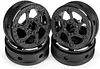 1.9 Beadlock Wheels, 4Pcs Carbon Fiber 1.9 Wheels, 1.41oz/Pcs Lightweight 1.9 Crawler Wheels for Axial SCX10 II SCX10 III Capra TF2 Element Enduro Redcat TRX4 Upgrades (D)