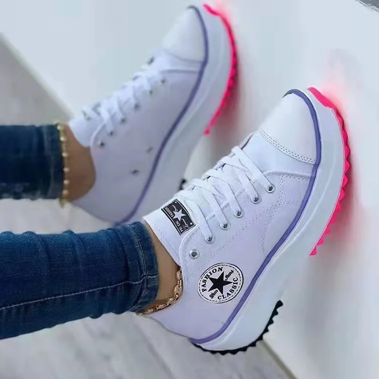 Ladies Casual Platform Sneakers
