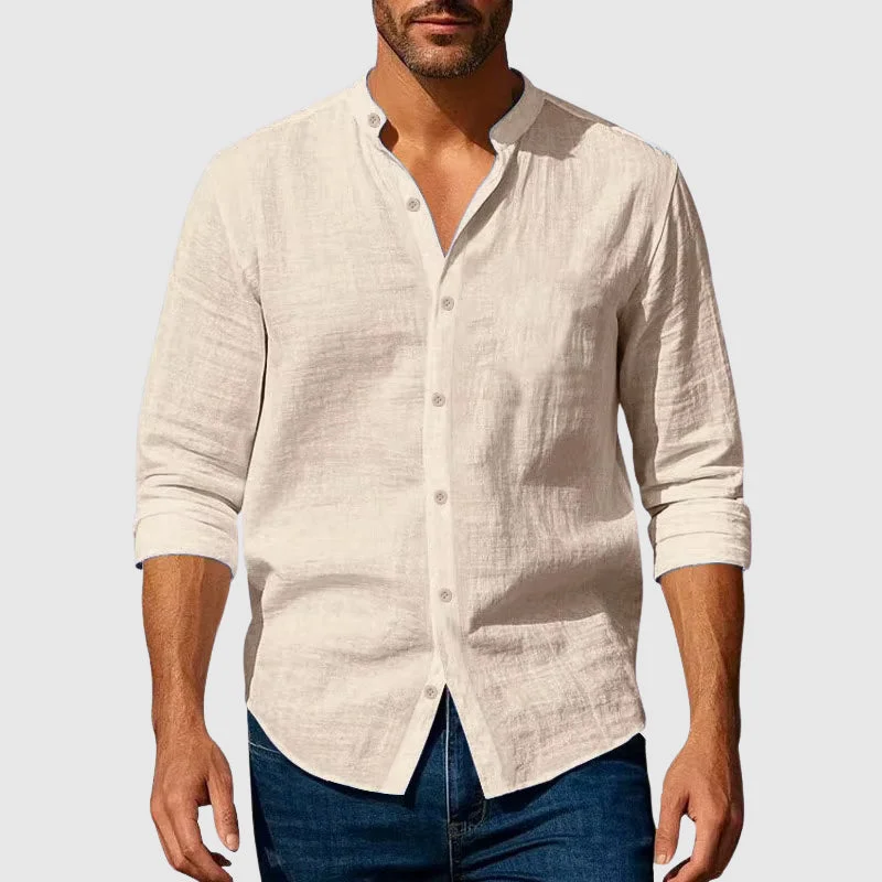 Linen Henley Shirt