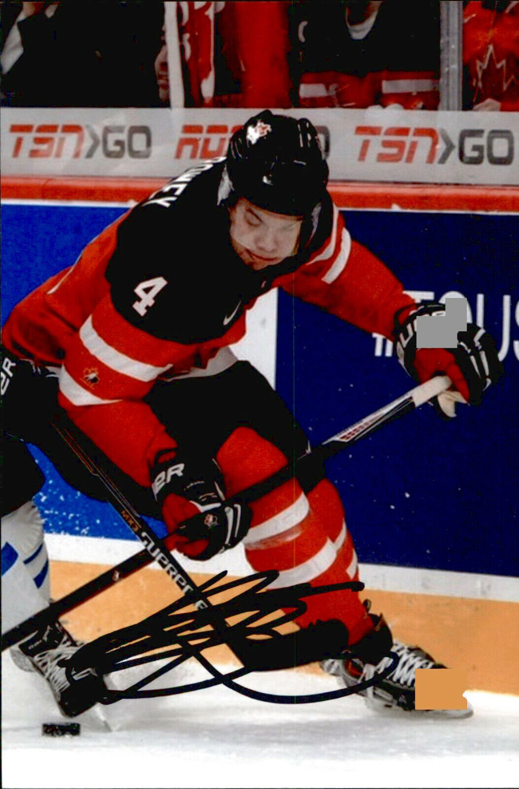 Madison Bowey SIGNED 4x6 Photo Poster painting TEAM CANADA WJC GOLD MEDAL / DETROIT RED WINGS