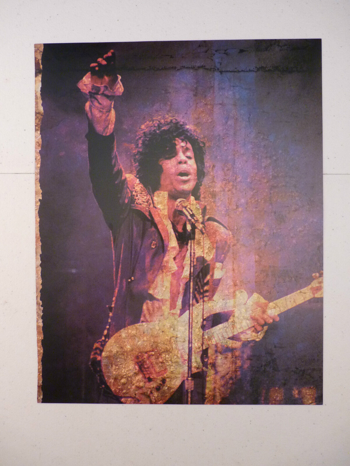 Prince Guitarist 12x9 Coffee Table Book Photo Poster painting Page