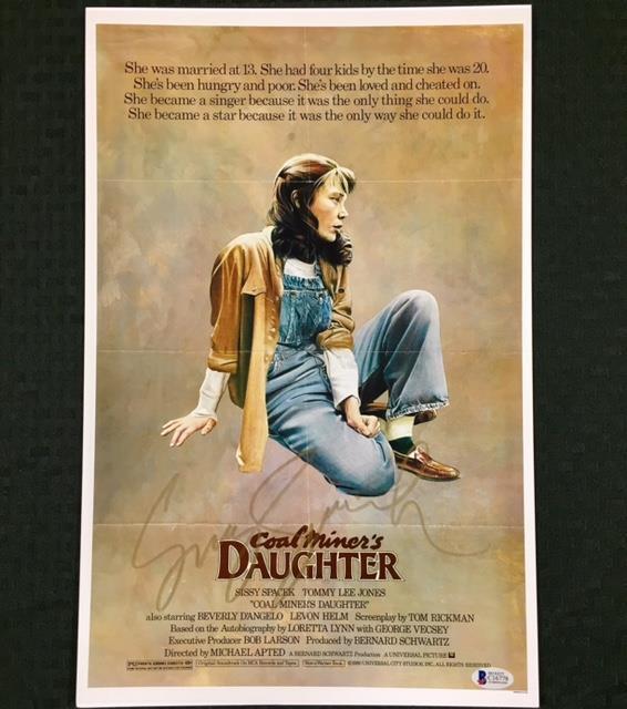 SISSY SPACEK Autograph COAL MINER'S DAUGHTER Signed 11x17 Photo Poster painting BAS Beckett COA