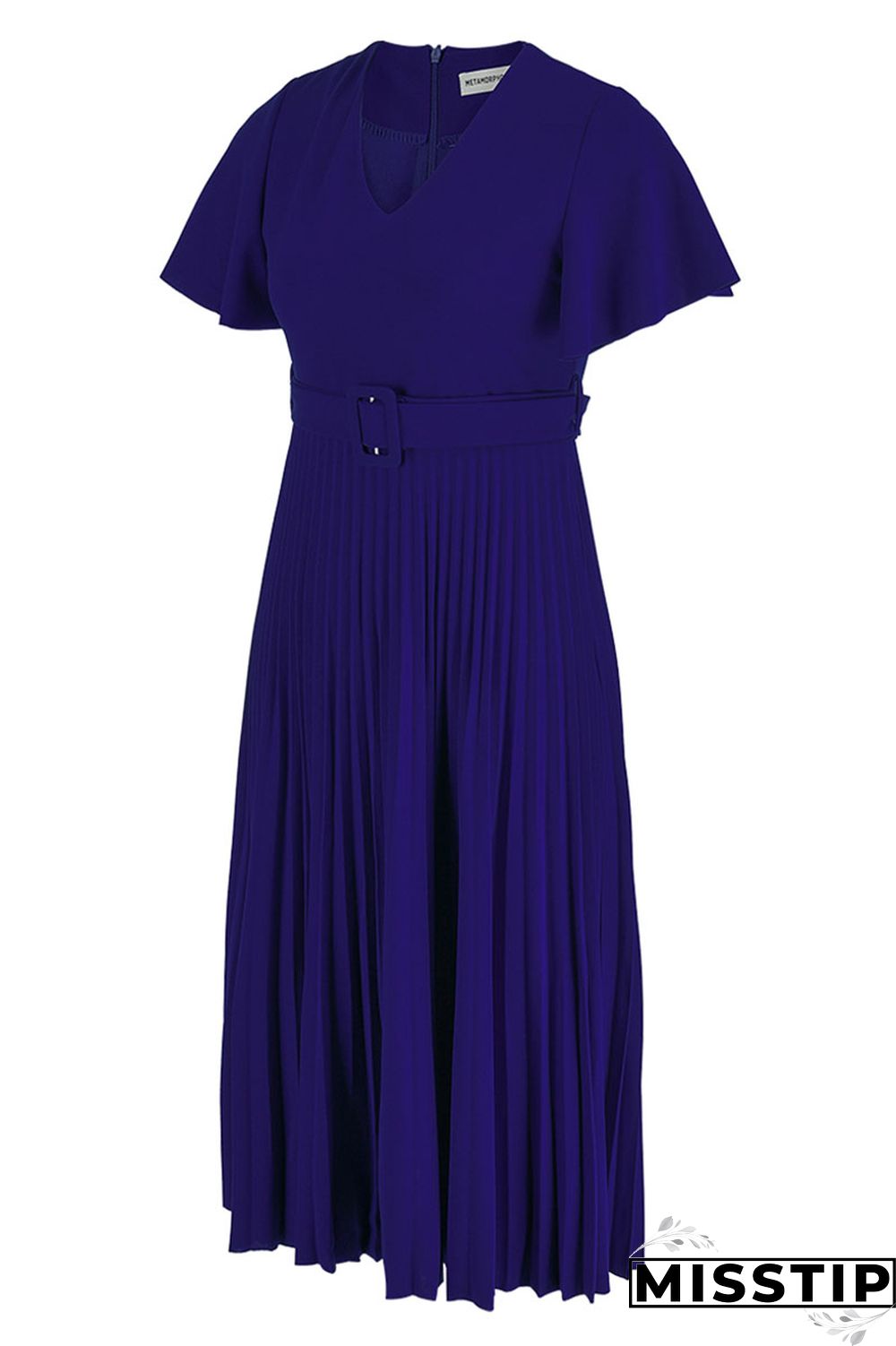 Black Casual Elegant Solid Patchwork Fold O Neck A Line Dresses