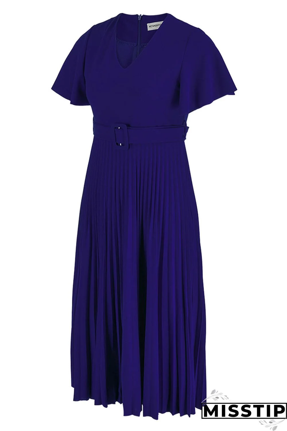 Black Casual Elegant Solid Patchwork Fold O Neck A Line Dresses