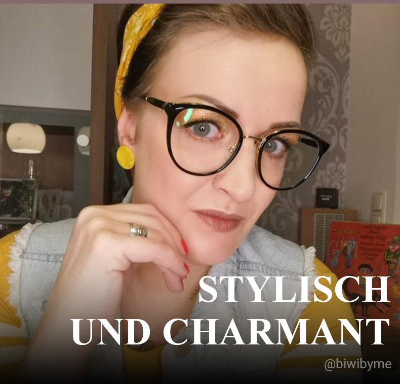 Zoe Schwarz Rund Brille