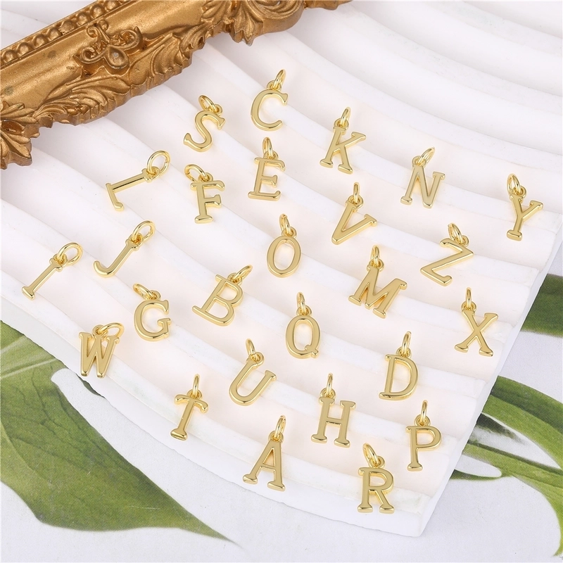 1 Piece Copper Letter Pendant