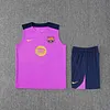 2025/2026 Barcelona Pre-Match Training Purple Vest+Shorts Football1:1 Thai Quality