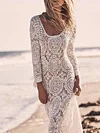 Lace Crochetgo Long Sleeves Column Bohemia Maxi Dress