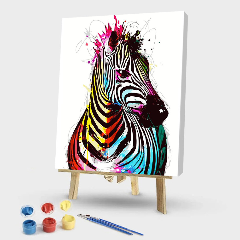 

40*50CM Paint By Numbers-Zebra, 501 Original