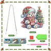 DIY Christmas Bear Acrylic Special Shape Diamond Painting Hanging Pendant