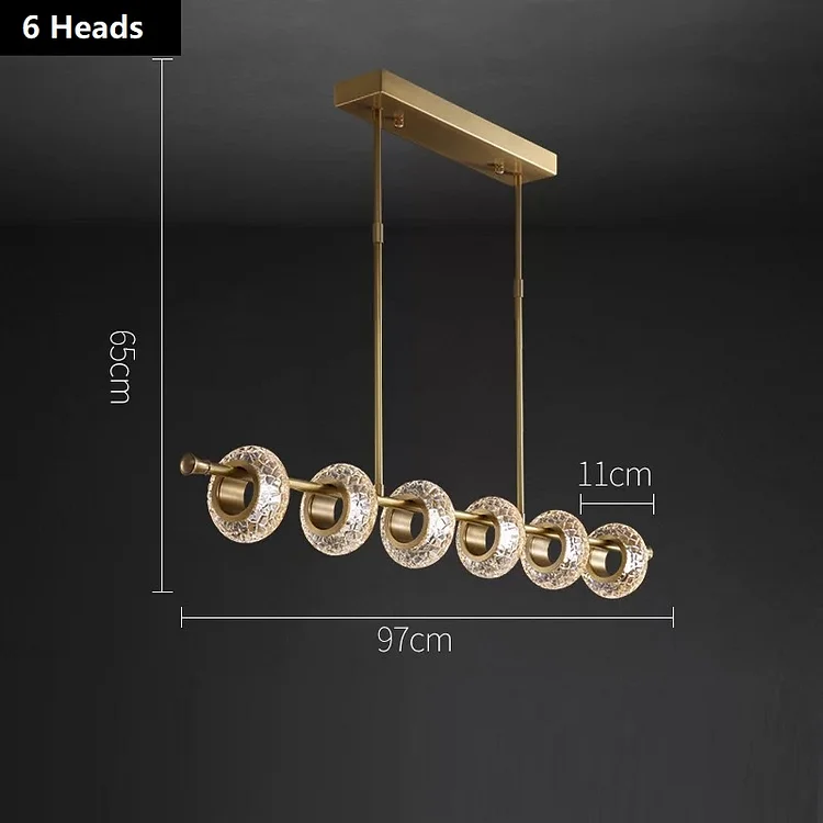 Brass LED Chandelier Living Room Lighting Decoration Vjlight